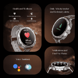 boAt Enigma Z20 Amoled Smartwatch with Bluetooth Calling | Brown Leather