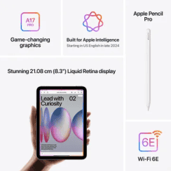 Apple iPad Mini | A17 PRO | 256GB | Wi-Fi | Purple | MXNE3HN/A