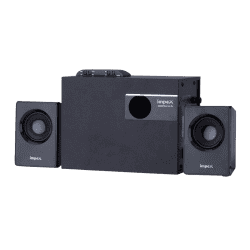 Impex Micro Plus Bluetooth Speaker | 2.1 Channel Multimedia Speaker System | 20 W | Remote Function | Black