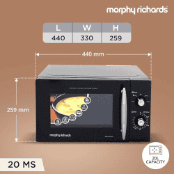 Morphy Richards Solo Microwave Oven | 20 L | Black