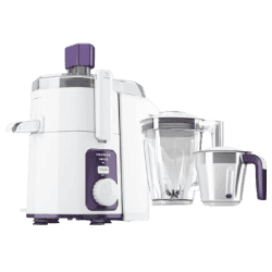 Havells Hexo Juicer Mixer Grinder | 1000 W |  2 Jars | White & Purple