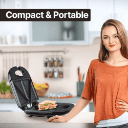Prestige Sandwich Maker Fixed Plates | Black | PSMFB 41468