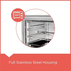 Black+Decker Oven Toaster Grill OTG | 1280W | 19L | Rotisserie | Convection Feature | BXT01901IN