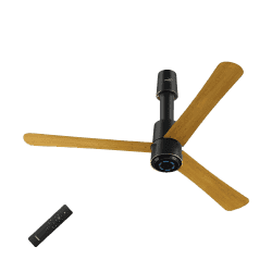 V-Guard INSIGHT-G Ceiling Fan | 1200 mm | BLDC Motor | Remote Control | Choco Gold Wood