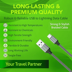 SALPIDO USB TO Type C Data Cable | 2 M | LS 442 TPE