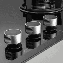 KAFF Tempered Glass Top | Automatic Electric Hob | 3 Burner | FBB 783 | Black