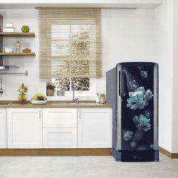 LG Direct Cool Single Door Refrigerator | 185 L | 3 Star | Blue Charm | GL D201ABCD