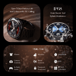 boAt Enigma Z20 Amoled Bluetooth Calling Smartwatch | Metal Black