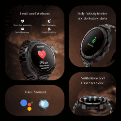 boAt Enigma Z20 Amoled Bluetooth Calling Smartwatch | Metal Black