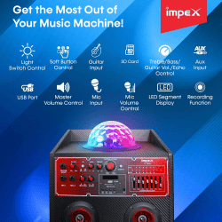 Impex ST 100A Stage Speaker | FM Radio | 100W | Black