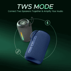 boAt Stone 358 PRO Portable Bluetooth Speaker | 14 W | Vibing Blue