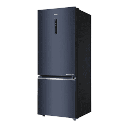 Haier Bottom Mounted Frost Free Refrigerator | 355 L | 3 Star | Graphite Black | HRB-4053BGK-P