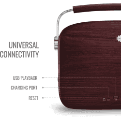 Saregama Carvaan Malayalam Portable Bluetooth Speaker | Cherrywood Red | SC03