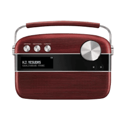 Saregama Carvaan Malayalam Portable Bluetooth Speaker | Cherrywood Red | SC03