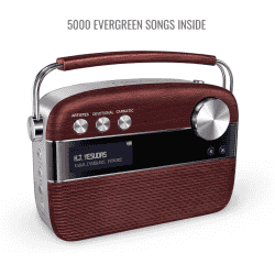 Saregama Carvaan Malayalam Portable Bluetooth Speaker | Cherrywood Red | SC03
