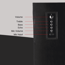 ZEBRONICS Bluetooth Tower Speaker | 2 MIC | BT 9500 RUCF