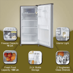 LG Direct Cool Single Door Refrigerator | 185 L | 3 Star | GL-B199OPZD