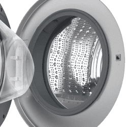 BOSCH Series 6 Fully Automatic Front Load Washer Dryer | 10.5/6 kg | 5 Star | Silver | WNA264U9IN