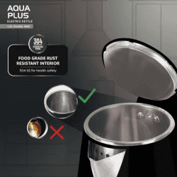 Havells Aqua Plus Electric Kettle | 1500 W | 1.2 L | Black