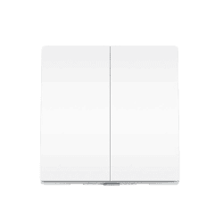Tp-Link Tapo S220 Smart Light Switch | 2 Gang 1 Way | remote And Voice Control | White