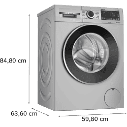 Bosch Fully Automatic Front Load Washing Machine | 8 kg | Silver | WGA2341SIN