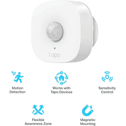 Tapo Tp-Link T100 120° Pir Smart Motion | Sensor with Motion-Activated Light | Energy Saving | Battery-Powered | Real Time Notifications | Device Sharing