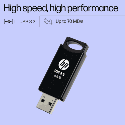 HP 712w USB Flash Drive | 64GB | 3.2 | Black