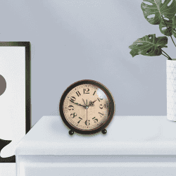 Quartez G51 Vintage Alarm Clock | Brown