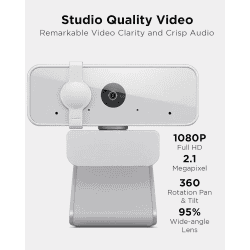 Lenovo 300 FHD WebCam | Flexible Mount | Cloud Grey