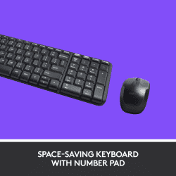 Logitech Wireless Keyboard and Mouse Combo | MK220 | Black | MK220