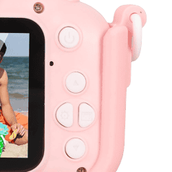 Childrens Fun Paw Camera | 40MP Kids Camera 2in IPS Screen with Front Rear Dual Camera | Fun Photography for Teens | Peach