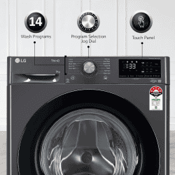 LG Fully Automatic Front Loading Washing Machine | 9 Kg | Middle Black | FHV1409Z2M ABMQEIL