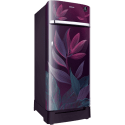Samsung Direct Cool Single Door Refrigerator | 215 L | Base Stand Drawer | Paradise Bloom Purple | RR23D2H259R/HL