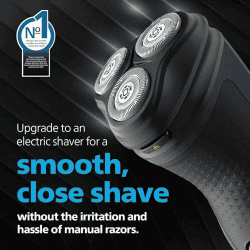 Philips Electric Shaver for Men | 3D Floating Heads | Blue |  S1151/03