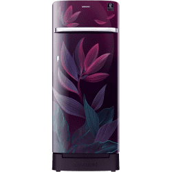 Samsung Direct Cool Single Door Refrigerator | 215 L | Base Stand Drawer | Paradise Bloom Purple | RR23D2H259R/HL