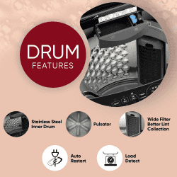 LG Top Load Washing Machine | AI Direct Drive In built Heater | 9 Kg | Middle Black | THD09SPM ABMQEIL