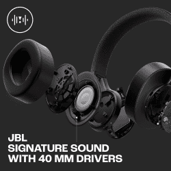 JBL Live 770NC Headphones | True Adaptive Noise Cancellation Wireless Over Ear | Spatial Sound | Black