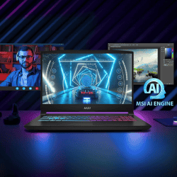 MSI Katana A15 Ai Gaming Laptop | AMD Ryzen 7 8845Hs | 16GB | 512GB SSD | Nvidia Geforce RTX 4050 6Gb | Black | B8VE-418IN