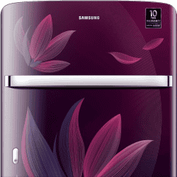 Samsung Direct Cool Single Door Refrigerator | 215 L | Base Stand Drawer | Paradise Bloom Purple | RR23D2H259R/HL