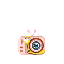 Children Fun Unicorn Camera | New Best Snail 4X Zoom 2.0 Inch IPS 12MP | Peach