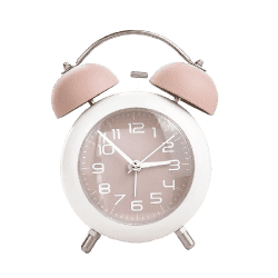 Quartz F18 Alarm Clock | Peach