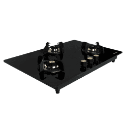 Faber MAXUS HT783 CRS BR CI AI Glass Top Automatic Hob | 3 Burner