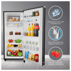 Whirlpool Direct Cool Single Door | 192 L | 3 Star | Crystal Black | 215 IMPRO GD PRM | 73304