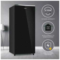 Whirlpool Direct Cool Single Door | 192 L | 3 Star | Crystal Black | 215 IMPRO GD PRM | 73304