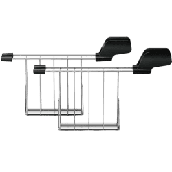Philips Daily Collection 2 Slice Pop Up Toaster | Integrated Bun Rack | 600 W | Black | HD2583/90