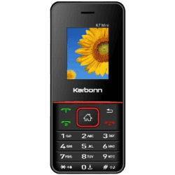 Karbonn K7 Mini Keypad Mobile | 1.8 inch | Black Red