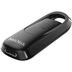 SanDisk Ultra Slider USB Type C Flash Drive | 64GB | Black