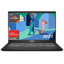 MSI Modern 14 Laptop |  AMD Ryzen 7 Octa Core 7730U | 16 GB | 512 GB SSD  | Classic Black | C7M-218IN
