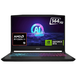 MSI Katana A15 AI Gaming Laptop |  AMD Ryzen 9 Octa Core 8945HS | 16 GB | 1 TB SSD | 8 GB Graphics NVIDIA GeForce RTX 4070 | Black | AI B8VG-440IN