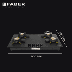 Faber Magiclift Automatic Hob | Toughened Glass Top | 4 Burner | HT904